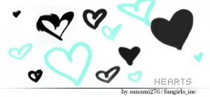 手書き風ハート　無料素材１９