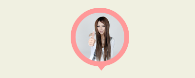 写真を丸くして吹き出し風の形にするCSS