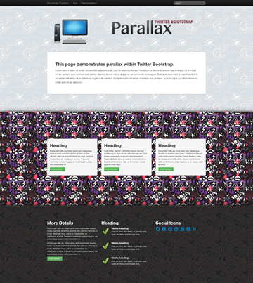 Bootstrap-Parallax　-WordPressパララックス　テンプレート