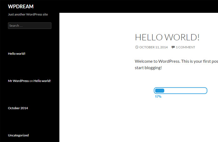 WP Simple and Nice Preloader