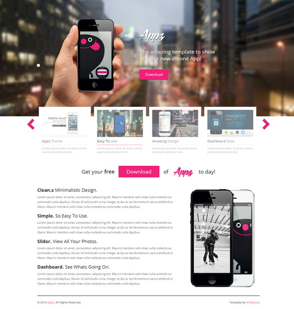 resiponsive template Appz