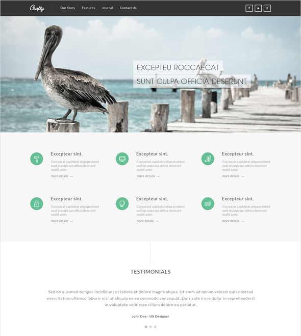 resiponsive template crafty