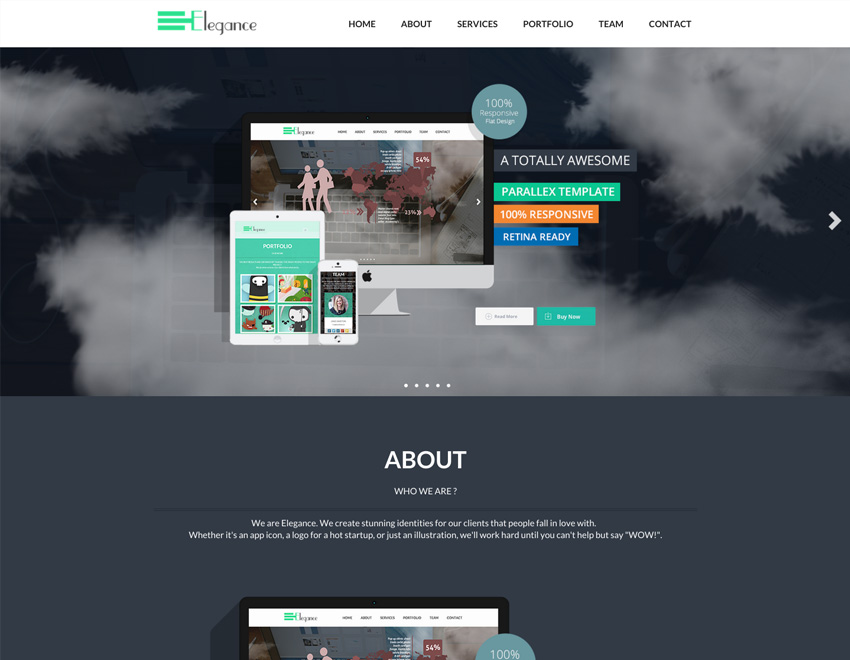 resiponsive template elegance