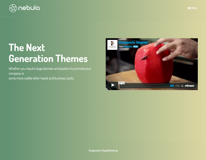 resiponsive template nebula