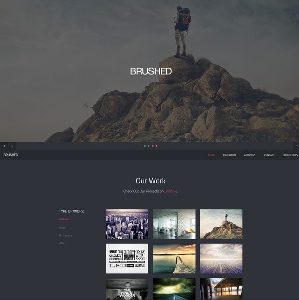 resiponsive template Brushed