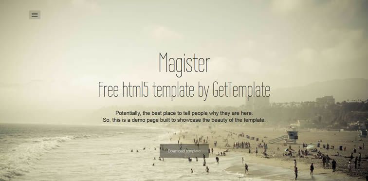 resiponsive template Magister