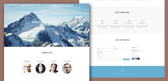 responsive template squad