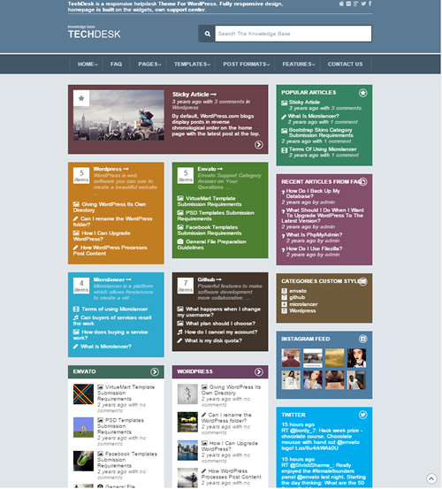 TechDesk - Responsive Knowledge Base/FAQ Theme