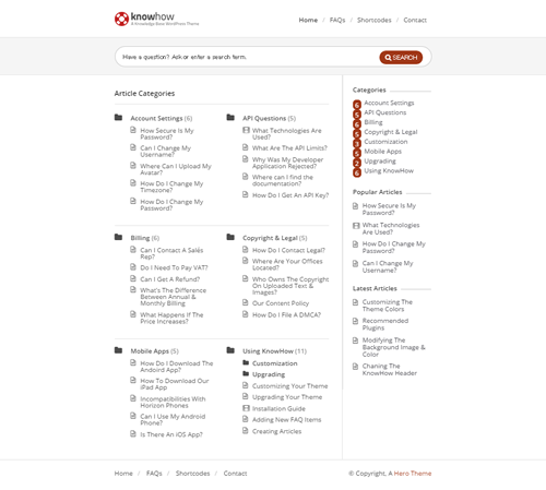 KnowHow - A Knowledge Base WordPress Theme