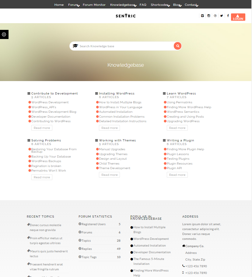 Sentric - Support Forum & Knowledge Base