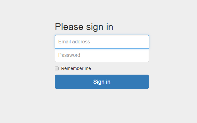 bootstrap login