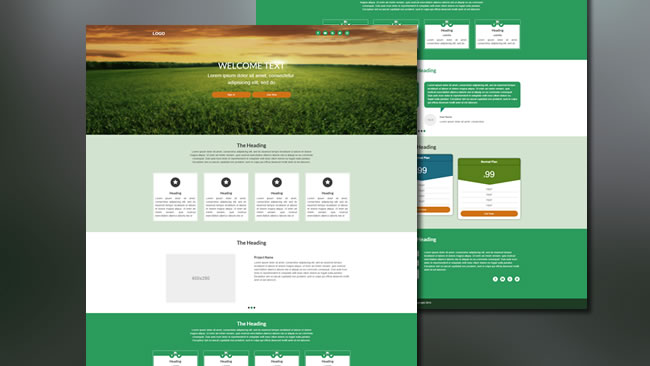 WELCOME - Landing Page Template