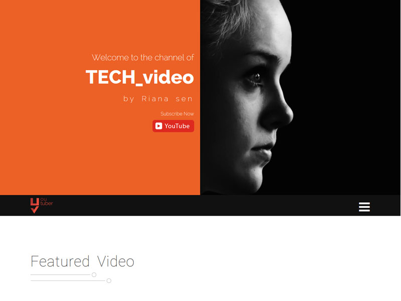 Youtuber Bootstrap Youtube Marketer Free Template