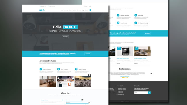 DOT - Landing Page Template