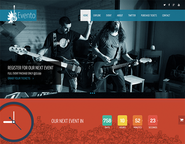 Evento - Free Music Event Template