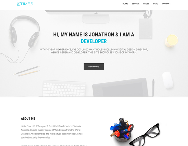 Timer Multipage Agency Template