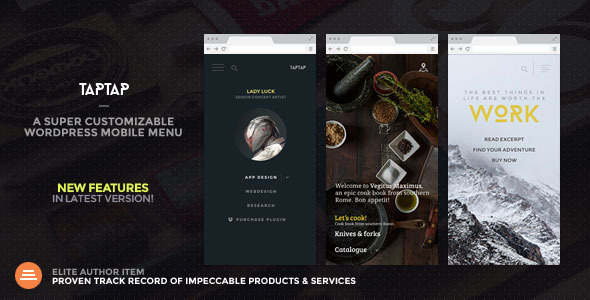 TapTap: A Super Customizable WordPress Mobile Menu