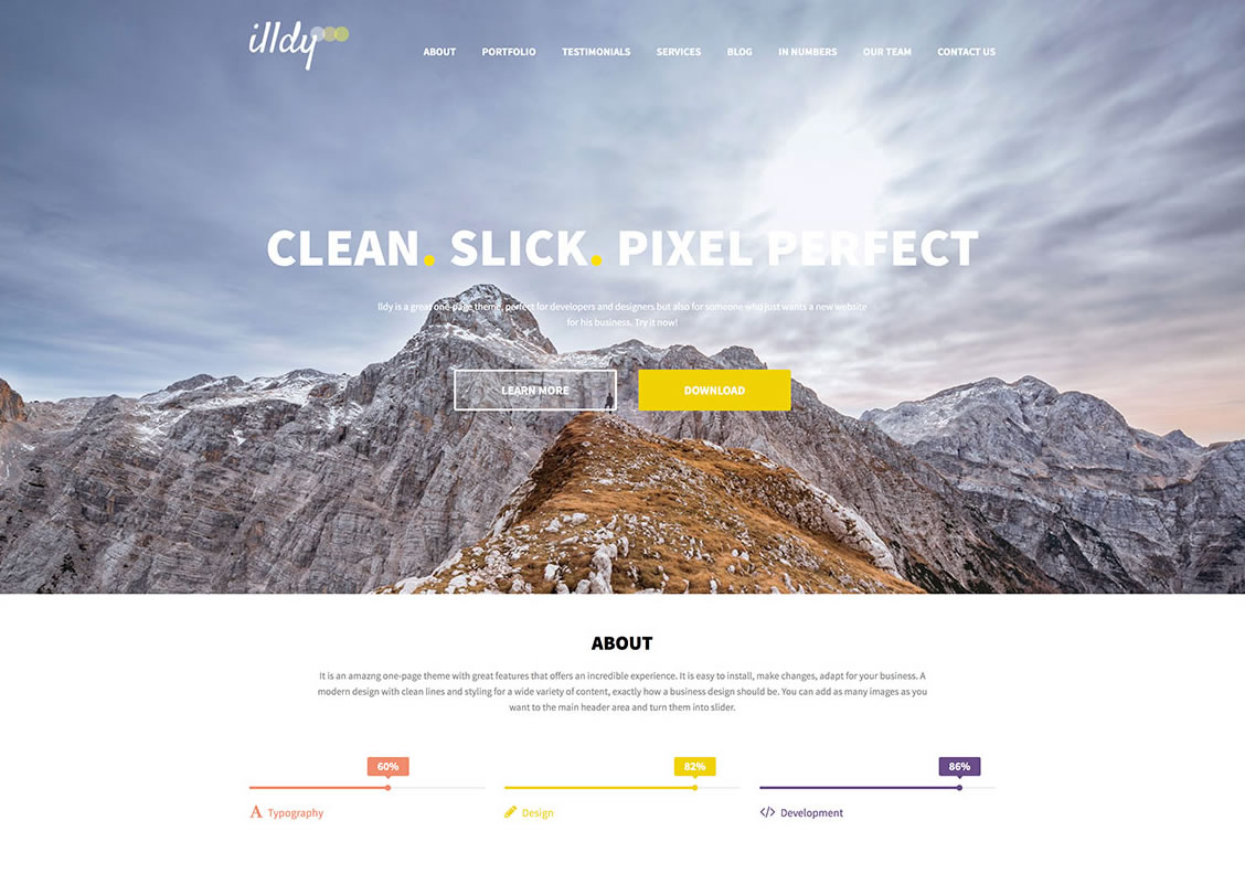 illdy-free-one-page-wordpress-theme