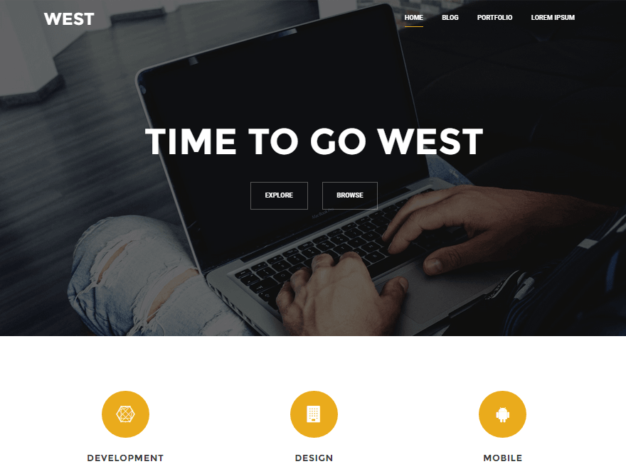 west