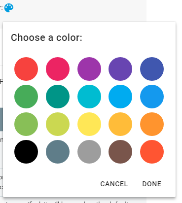 カラーピッカーライブラリ「Material Color Picker」