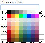 カラーピッカーライブラリ「simpleColorPicker」